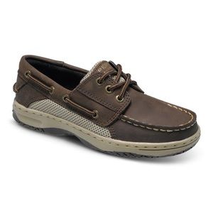 Sperry Billfish Chocolate leather boys shoes